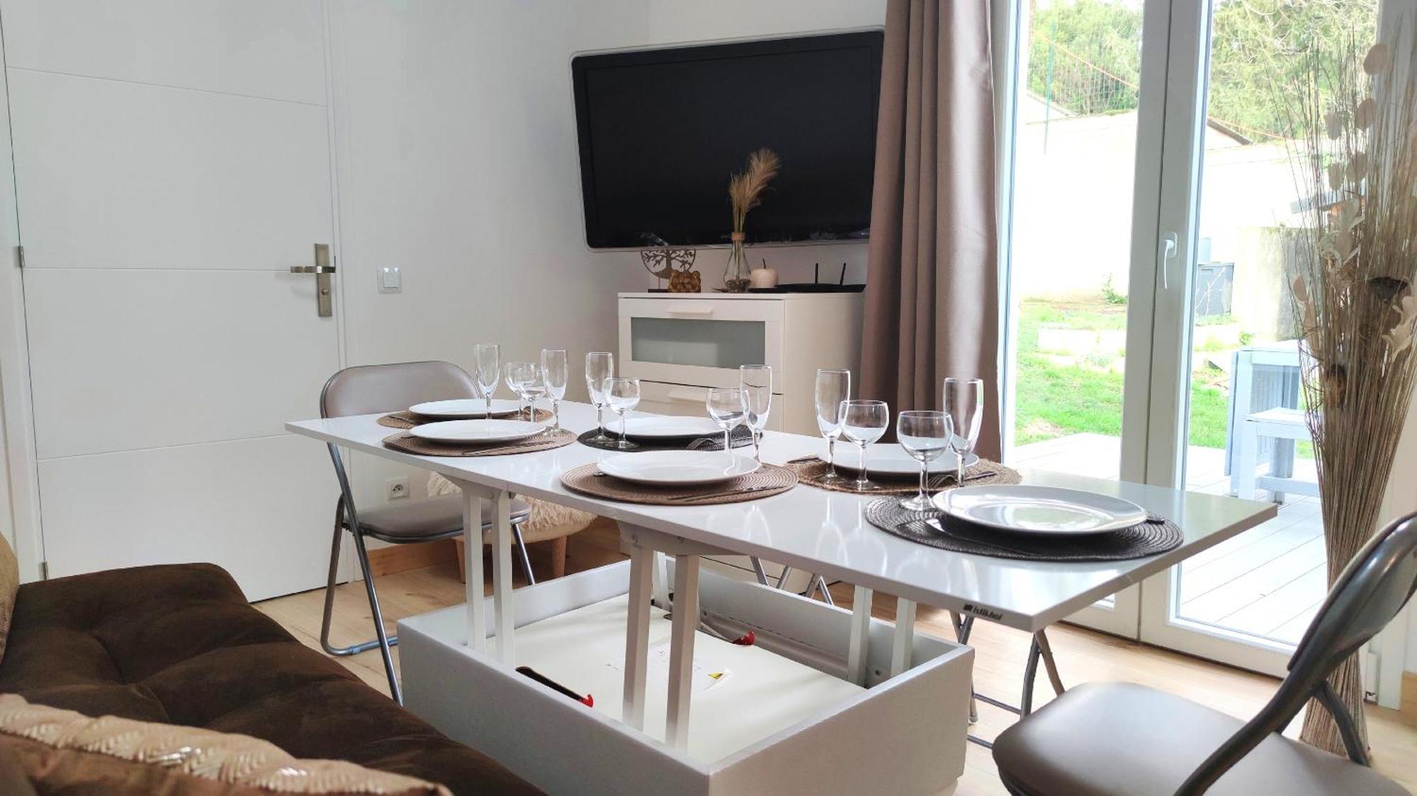 The Little Oak - Tiny House With Bed On Mezzanine & Terrace - From 1 To 4 P Disney, Paris & Cdg Pomponne المظهر الخارجي الصورة
